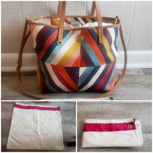 Tory Burch Kerrington Square Tote Bag w/ Dust Cover